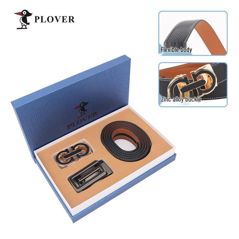 

PLOVER Men s Automatic Buckle Leather Belt Gift Set