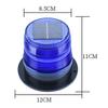 Solar LED Strobe Warning Light Police Flasher LED Stroboscopes Solar Powered Rescue Car Emergency Roof Lights with Magnet Base