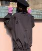 RONRON Mini Flower Windbreaker Black