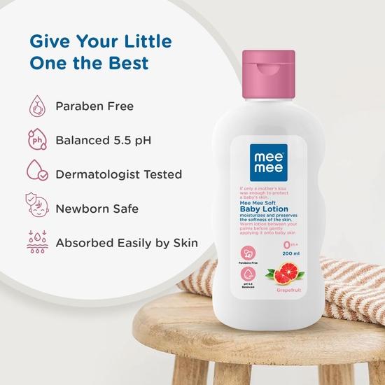 Mee Mee Chamomile and Fruit Extracts Baby Lotion (200ml) | Nourishing Care for Gentle Baby Skin | Enriched With Chamomile And Fruit Extracts