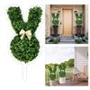 Easter Topiary Spring 2D Acrylic Artificial Green Cute Fake Plant Animal Decor For Lawn Yard Porch Patio Backyard Courtyard