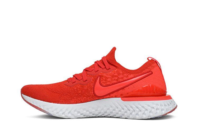 Men's Sneakers Nike Epic React Flyknit 2 Chile Red Chile Red/Vast Grey-Black-Bright Crimson