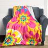 1pc Flower Pattern Blanket Warm, Cozy, And Soft, Suitable for Sofas, Beds, Cars, And Office Use.Perfect for Camping And Travel, Making It a Great Gift