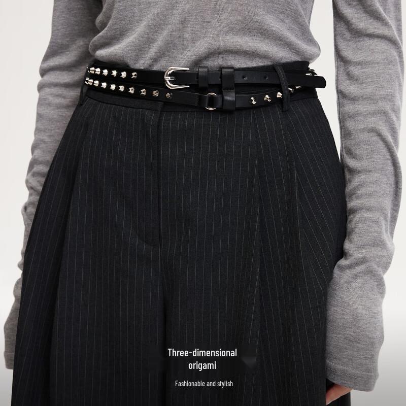 VEROMODA Women's 2024 A/W Pleated Loose Straight Leg Casual Pants