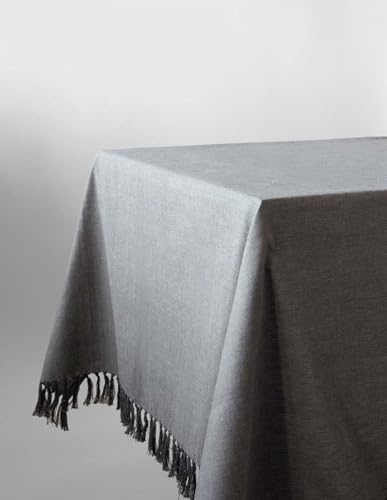 DEAN & DELUCA Cotton Chambray Cloth, Gray, Approx. 130 x 180 cm