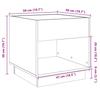 Infinity LED Coffee Table in Sonoma Oak 50x50x50 cm