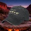 Thailand Chiang Mai Elephant Retro Unisex Washed Baseball Cap Black