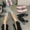 Fashion Sandals Women High Heels Shoes Fashion Summer Slippers New Pointed Toe Sexy Dress Wedding Pumps Slingback Mujer Zapatillas