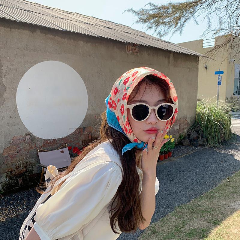 Fashionable And Casual Scarf Women S Artistic Spring Summer Decorative Headscarf