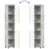 Bathroom Furniture Set TULUM 3 Pcs Concrete Grey 60 X 34 X 63 Cm