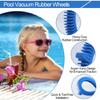 2 Pieces Hump Style Tires For Automatic Pool Cleaners Increases Coverage And Prevents Obstruction