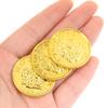 100Pcs/Bag Gold Fake Coins Shining Pirates Plastic Coin Party Currency Toy Game