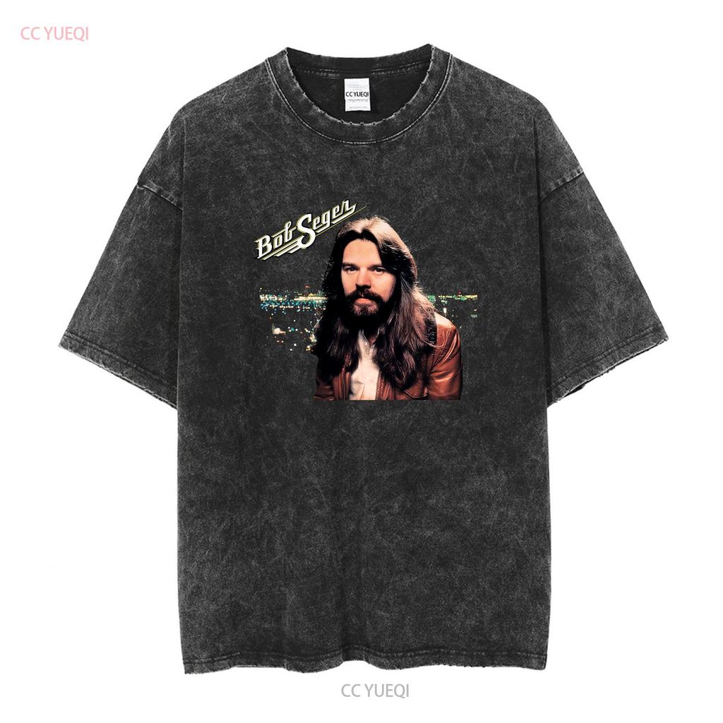 Bob Seger Stranger In Town Black T Shirt All Size S 5XL 25 Vintage Washed Fashion Slightly Casual Unisex Homme