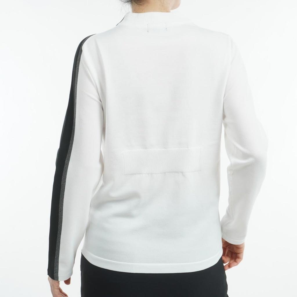 Ping Apparel Long Sleeve High Neck Sweater Golf L Women's (Side Stripe) / / 622-4275902 030_White