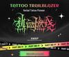 Wasserdichter semi-permanenter Vollrücken-Kräuter-Tattoo-Aufkleber - Langlebiges, realistisches Design für Männer und Frauen