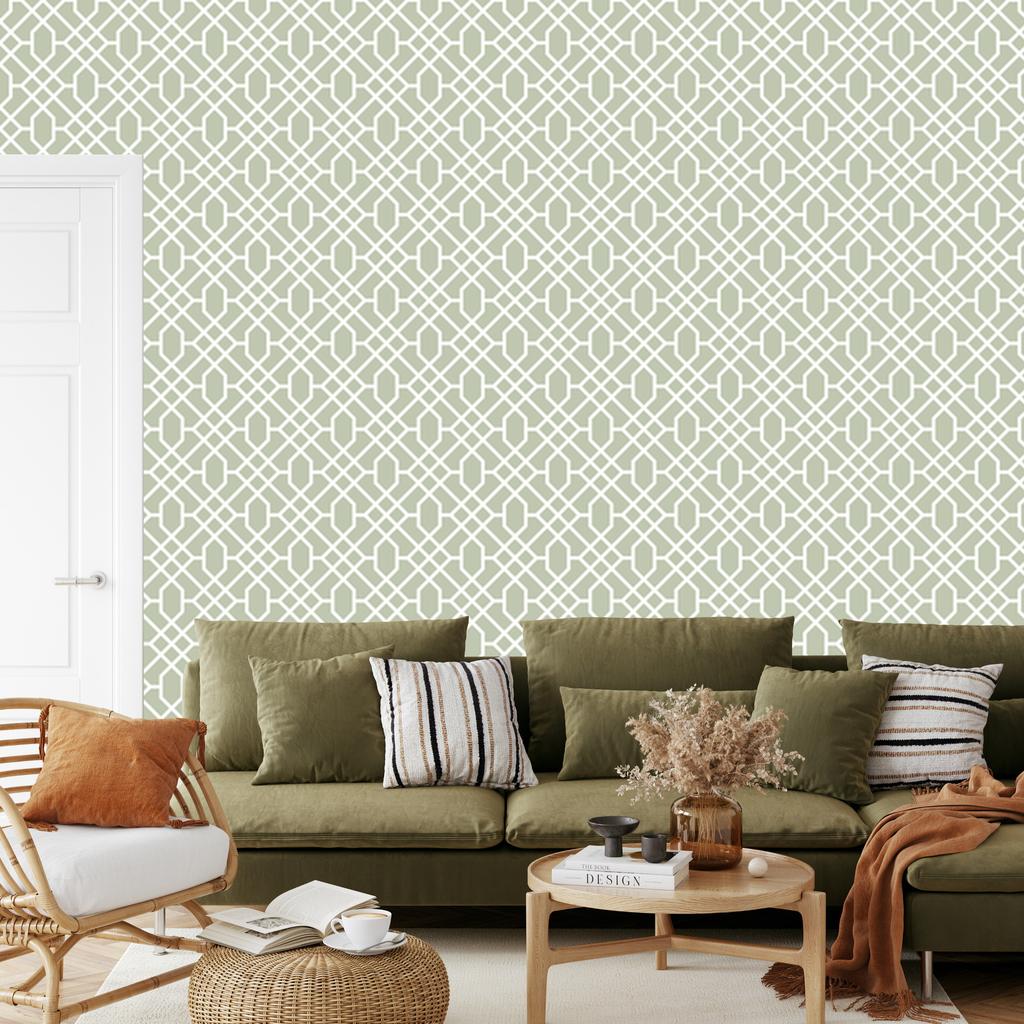 Geometric Ornaments Wallpaper for Living Room and Bedroom 50x1000
