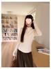 Women's Fleece-Lined Half-Zip Turtleneck Long-Sleeve Base Layer for Autumn/Winter
