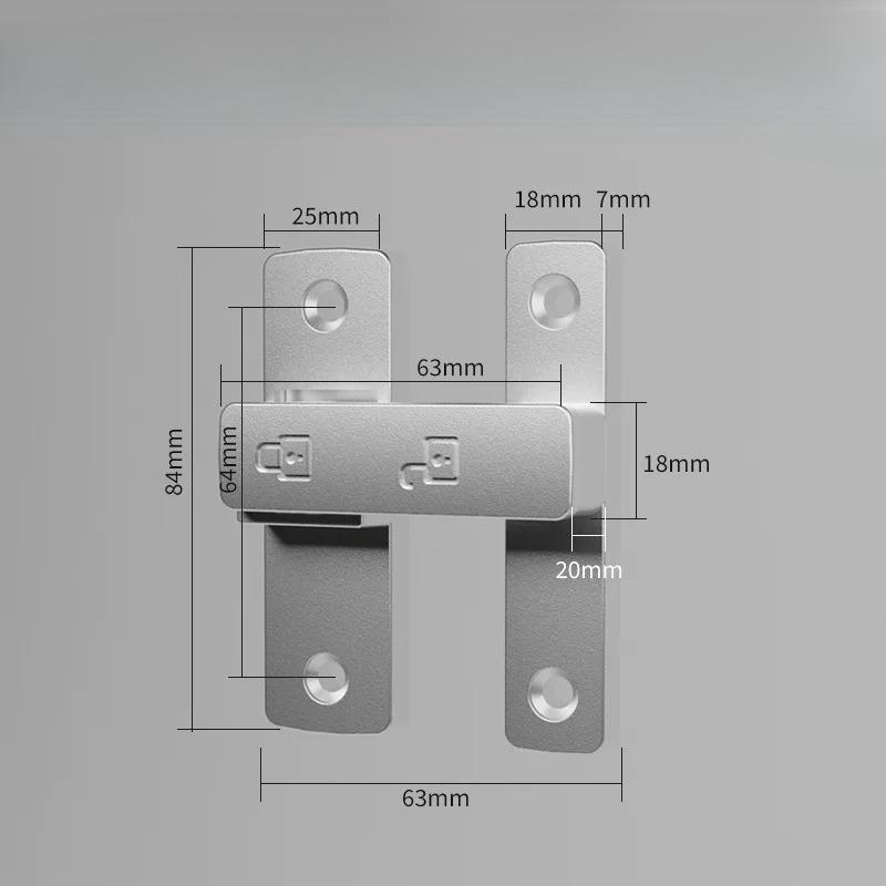 Zăvor cu limbă Zăvor mort Interior Fără găurire Încuietoare de ușă Baie Cataramă ușă glisantă Zăvor ușă glisantă Modă veche Montat la suprafață Ușă de cameră