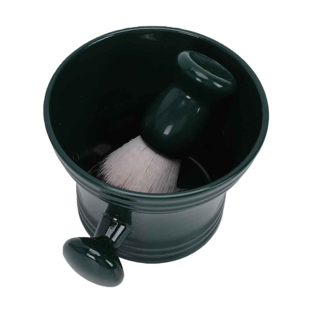 Wet Shaving Kit Fast Lathering Nylon Shaving Brush ABS Bowl Set Men Barber Tools for Home Travel 2 Piece Set