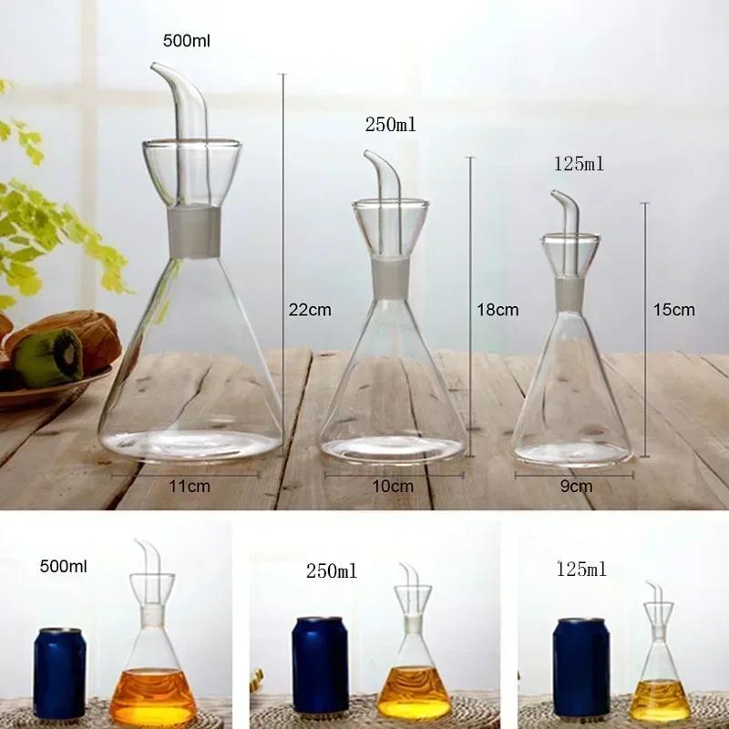 Sticlă borosilicată de înaltă calitate, oală de ulei de uz casnic, etanșă, ulei, oțet, oale de bucătărie, sos de soia, rezervor de ulei, condimente, sticlă, instrument de bucătărie