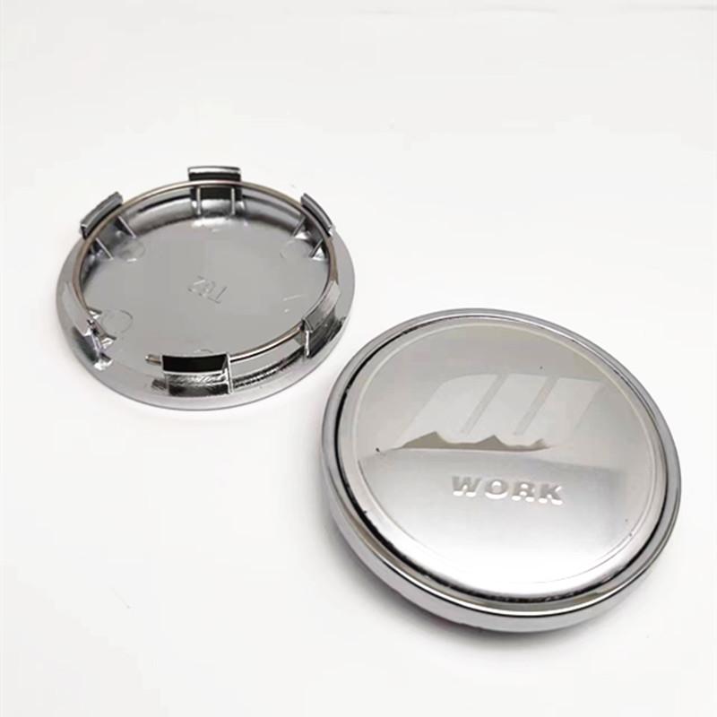 4pcs 62mm 58mm Wheel Center Cap VS W Work Car Styling Rims Hubs Cover Dustprrof Accessories