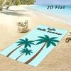 Tropical Palm Tree Hello Summer Beach Towel 1Pc Microfiber Waterproof Sandproof 2D Flat Printed Summer Holiday Pool Towel