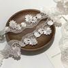20yards White Hollow Water-soluble Lace Wedding Materials Headdress Belt Clothing Textile Decorative Lace Accessories
