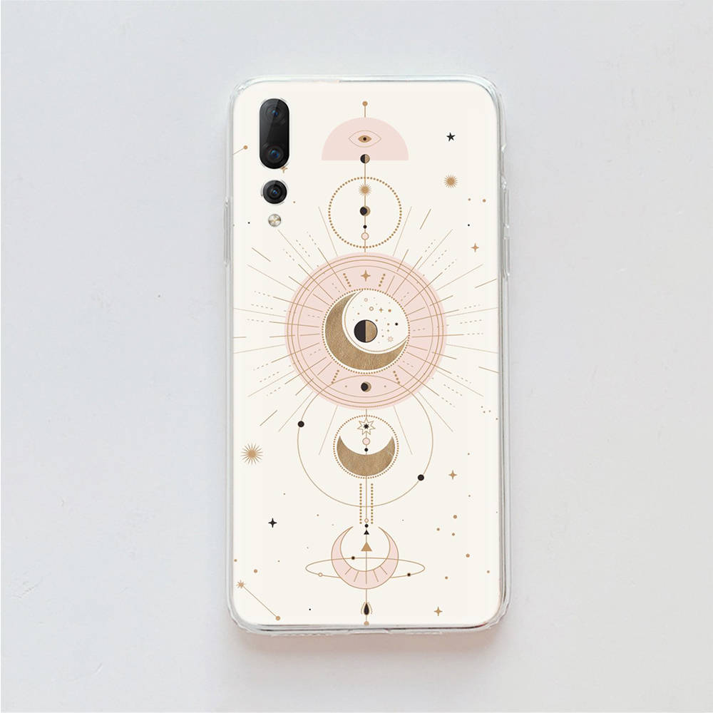 Etui TPU Słońce Księżyc Gwiazdy na iPhone XR 7 8 14 15 11 12 13 X XS Pro Max Xiaomi Redmi 13C Note 9 Samsung A22 S23 S24 Ultra Plus VIVO