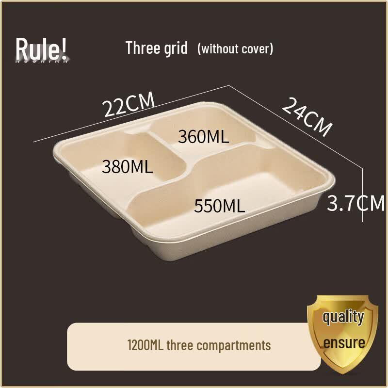 Eco-Friendly Pulp Disposable Meal Containers