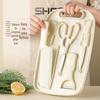 Outdoor Portable Collapsible Cutting Board & Stainless Steel Knife Set
