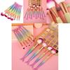 Makeup Brush Set With Nylon Bristles For Eyeshadow And Powder Application Perfect For Beauty Enthusiasts