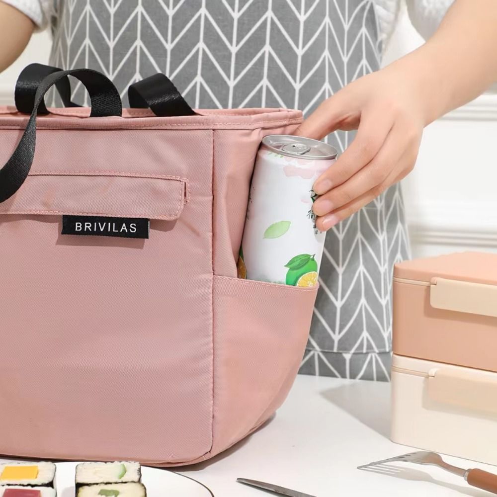 Thickened Insulated Bag Oxford Cloth Meal Bag Colorful Lunch Bag  Picnic