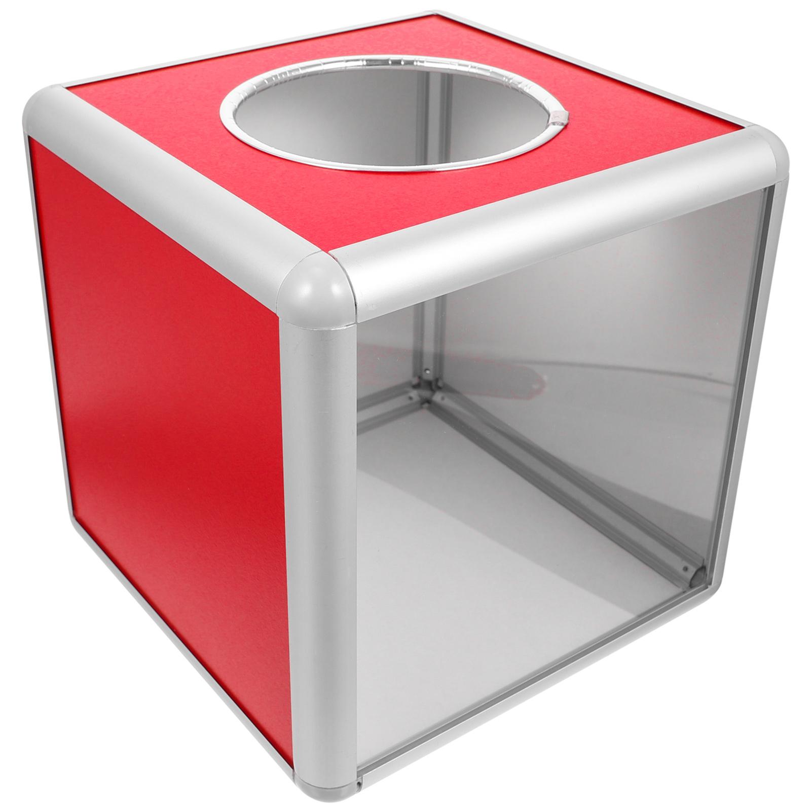 

Lottery Box Transparent Draw Box Game Box Raffle Tickets Portable Soap Dishes Lottery Case Lottery Box Household красный