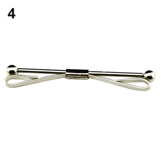 Gentlemen Tie Clip Bar Clasp Cravat Pin Skinny Collar Silver Gold Necktie Brooch