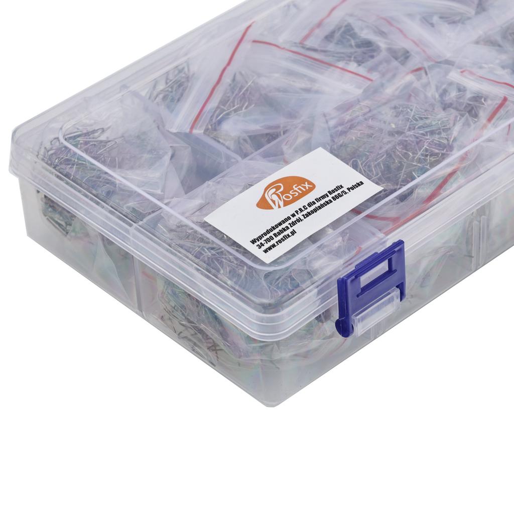 Rosfix Zszywki Do Plastiku – 6 Rodzajów 1800szt. W Plastikowym Boxie | Trwałe Połączenia | Idealne Do Napraw I Projektów DIY