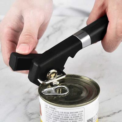 Stainless Steel Side Cutting Can Opener Wear Resist Smooth Edge Can Opener Reusable Single Handle Bottle Opener for Home Kitchen