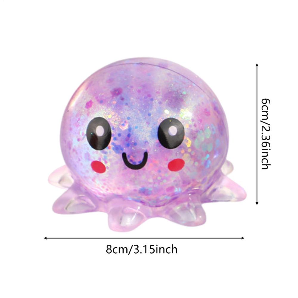 Soft Octopus Sensory Stress Toys Funny Pocket Stress Balls Toy for Kids Adults Women Men Students Holiday Birthday Gifts