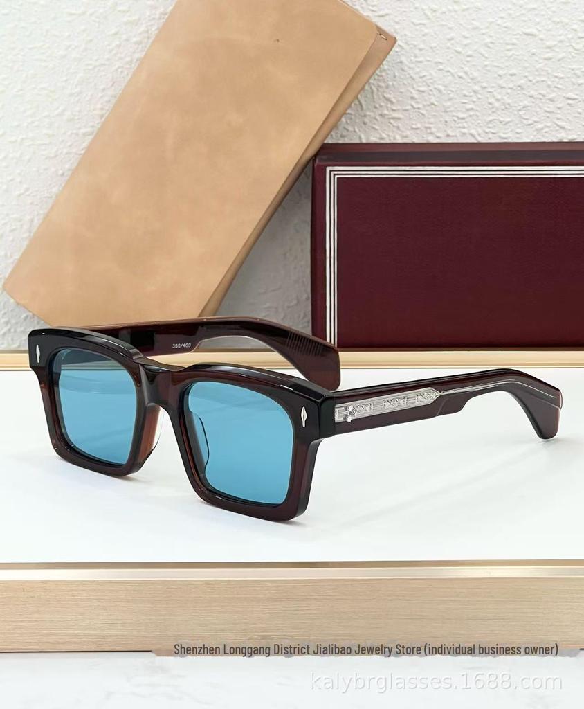 JACQ JMM KAINE Retro Square Frame Unisex Sunglasses