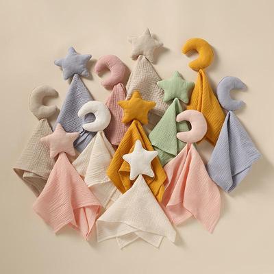 Baby Teething Comforter Puppet: Cotton Star & Moon Sleep Aid