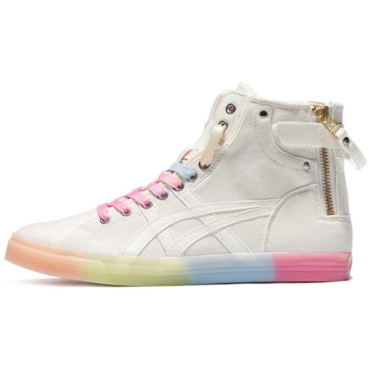 New Asics Double Clutch Milk White Retro Casual High Board Shoe 'White Pink' Women's 1202A079-101