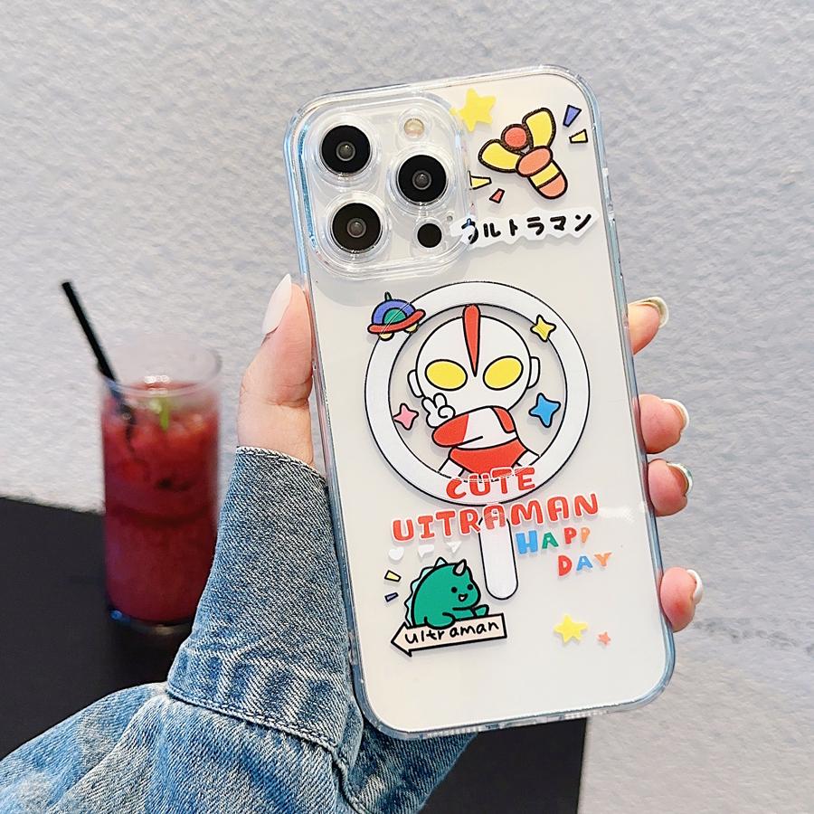 

Мягкий чехол для телефона из ТПУ с милым рисунком Magsafe с беспроводной зарядкой для iPhone 14 Plus 13 12 11 Pro Max, противоударная задняя крышка iPhone 11