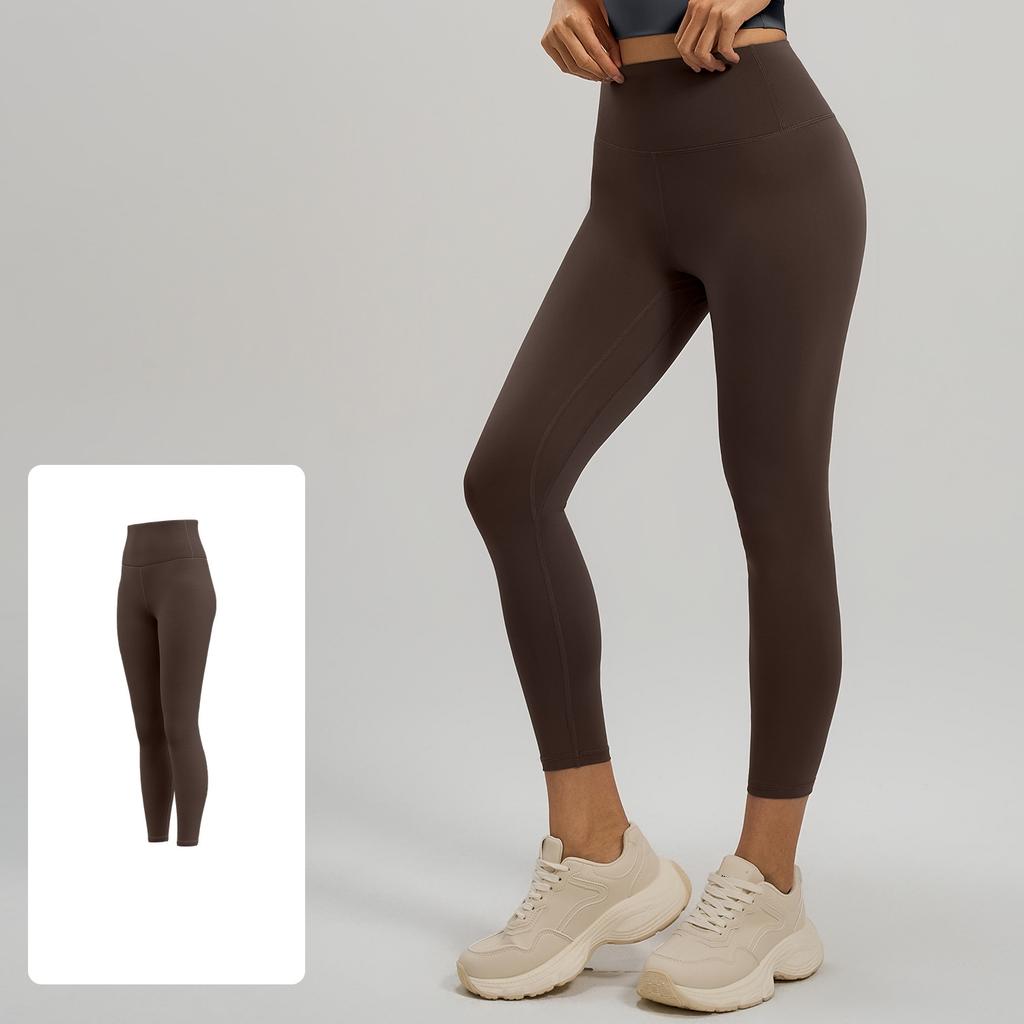 Damen-Leggings mit niedriger Taille und schmaler Passform, 9-Punkt-Leggings, lässige Yoga-Hose mit Hüftlift