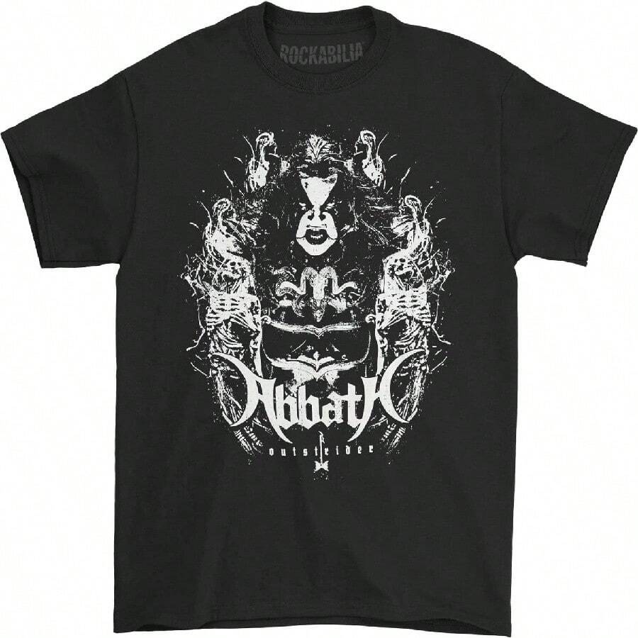 Men s Ghost Skeleton Print T-Shirt Black S