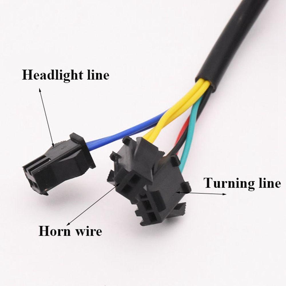 Black Tricycle Button Horn Plastic Turn Signal Switch Electric Vehicle Accessories