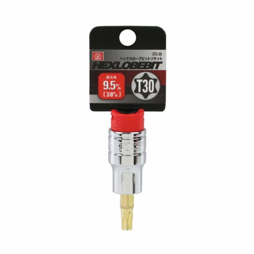 SK11 (SK11) Hex Lobe Bit Socket Drive 9.5mm (3/8 Inch) T30 ST3-30