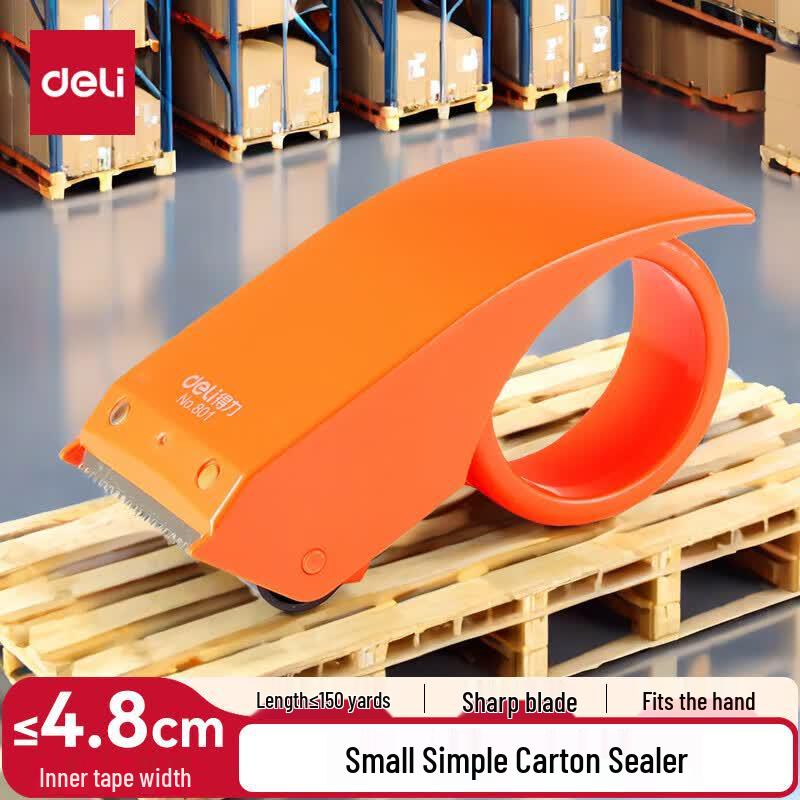 Deli Plastic Carton Sealer with Tape Dispenser