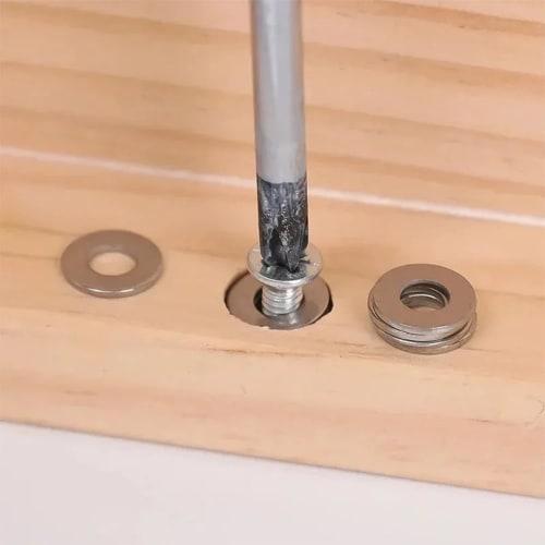 ZHSHXNGY Large Washers, M6, 304 Stainless Steel (M6 Thread, 20mm Outer Diameter, 1mm Thickness), Pack of 30