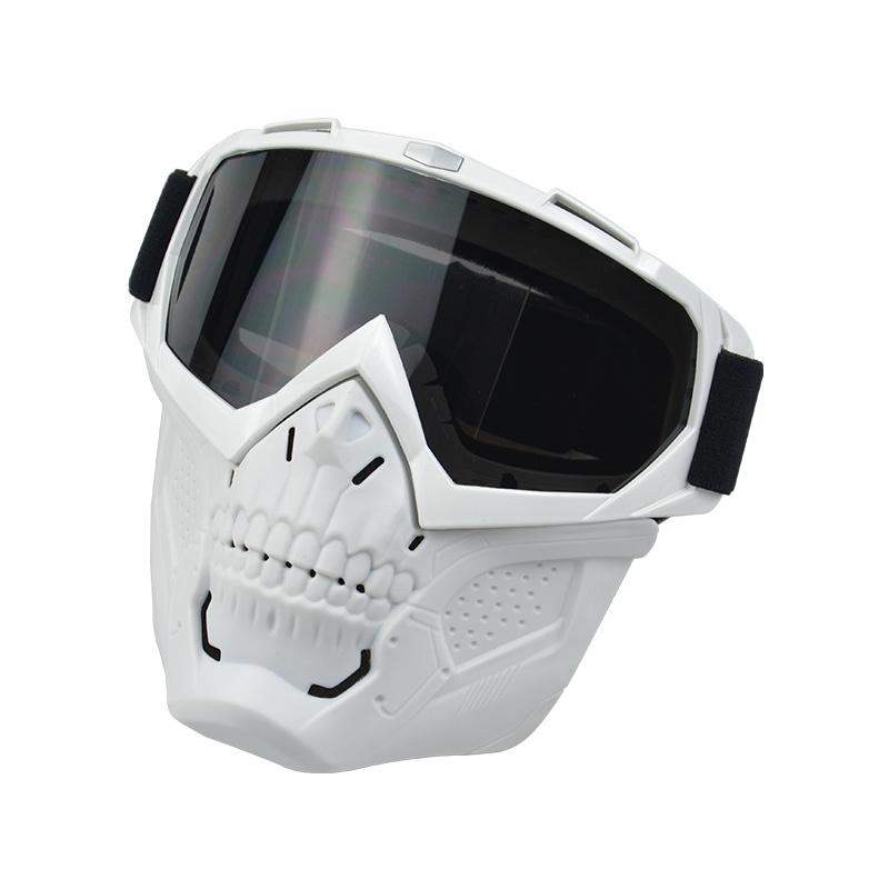 Anlorr Motorcycle Goggles Windproof Tactical Mask Dustproof Goggles With Face Protection Shield Mask