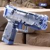 Portable Children Water Gun Manual Ice Burst Automatic Reloading Waterguns Summer Outdoor Pool Garden Fight Games Toys for Kids