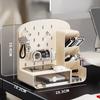 Multifunctional Stationery Storage Box Drawer Organizer Multigrid Desktop Organizer Office Table Hole Board Jewelry Hanging Rack